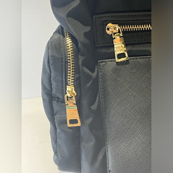 NWOT Steve Madden Backpack black and gold main image 12